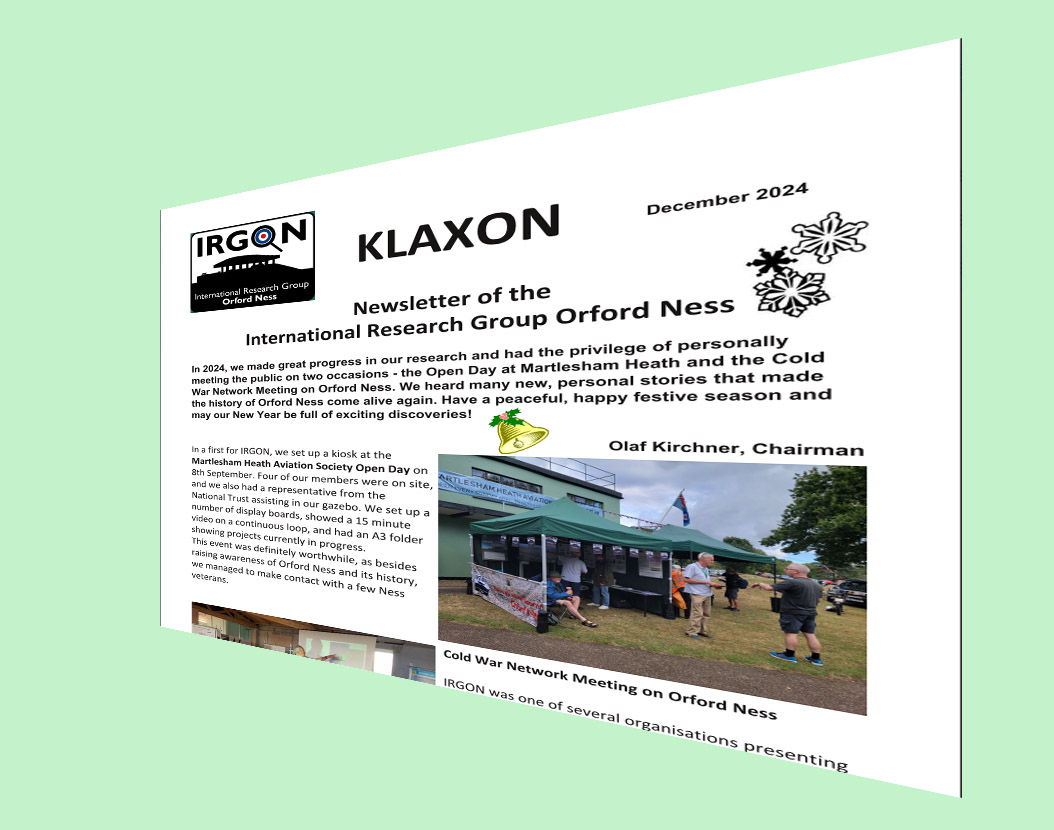 Irgon Independent Research Group Orford Ness