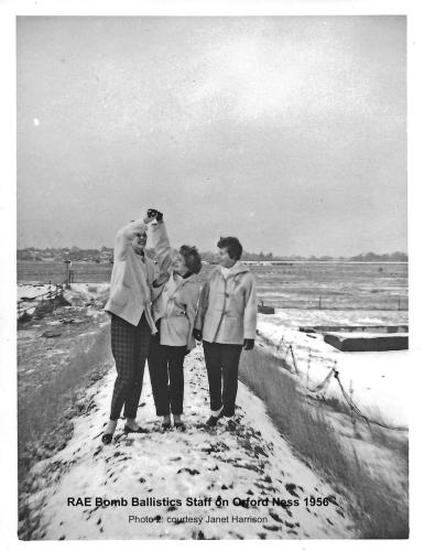 RAE Bomb Ballistics Staff on Orford Ness - 1956