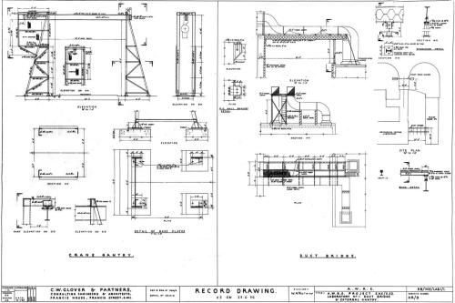 Duct bridge and external gantry