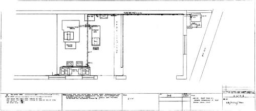 Plant room general arrangement showing cooling circuit