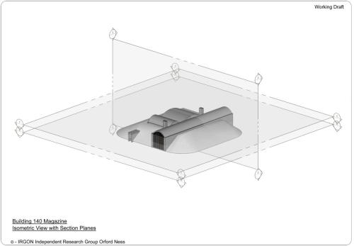 Magazine: Isometric view showing section planes